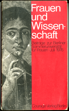 Cover des Bandes zur Berliner Sommeruniversität Frauen und Wissenschaft 1976