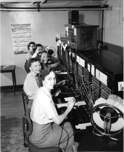 „Telephone operators, 1952“ by Seattle Municipal Archives